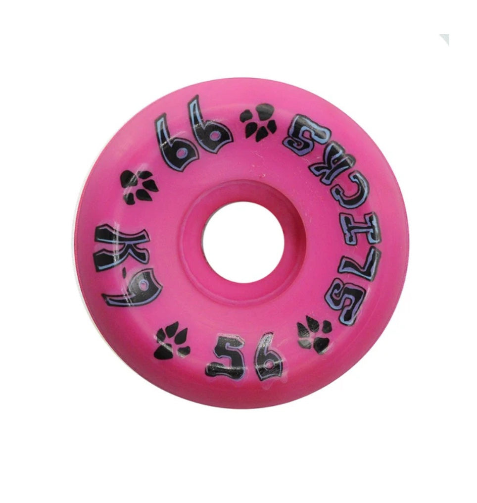 K-9 Slicks Wheels - 56mm x 99a - Hot Pink (Set of 4)