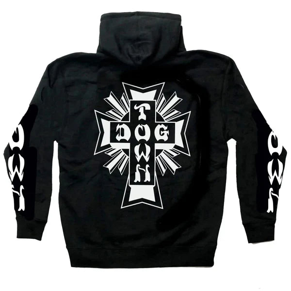 Dogtown Cross Logo Pullover Hooded Sweatshirt