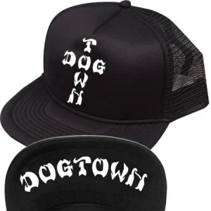 Dogtown Cross Letters Flip Mesh Hat