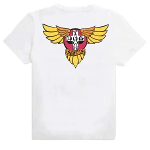 Dogtown wings 70S t shirt white yellow wings