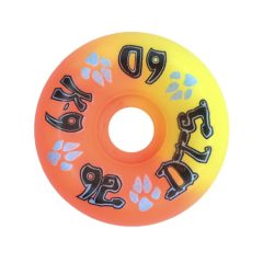 K-9 80s Wheels – 60mm x 92a – Neon Yellow / Neon Orange (Set of 4)